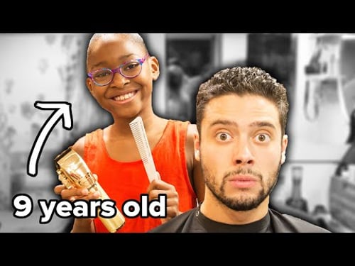 The World's Youngest Barber Gives Me A Haircut