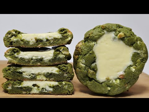 Matcha Cream Cheese Cookie Recipe 말차 크림치즈 쿠키 만들기