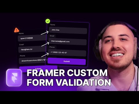 How to Add Custom Name, Phone and Email fields Validation to Native Framer Forms