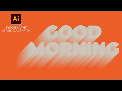 3D Text Effect In Adobe illustrator || illustrator Tutorial