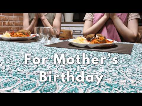 Japanese Kids Plate for Mother's Birthday | I have always been supported by my mother