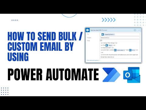 How to send Bulk and Custom email using Power automate with Zero Coding | Task Reminders |