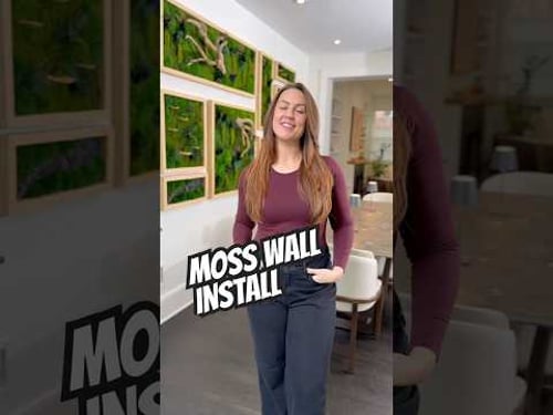 MOSS Gallery Wall by Kate the Earthling #artinstallations #greenart #greenhome #moss #greenwall