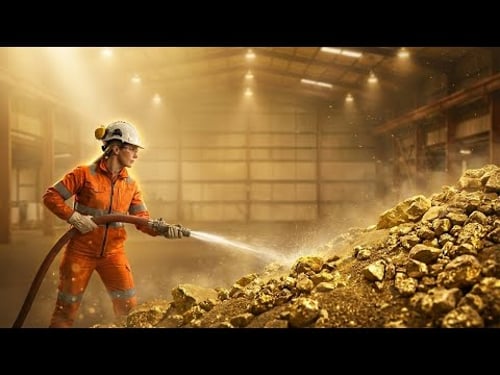 Inside the Gold Mining Factory: How Gold Is Extracted and Processed (Full Process)