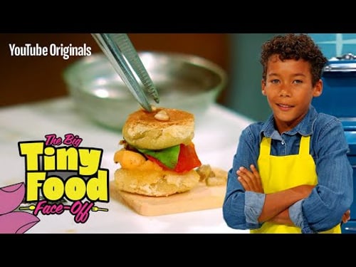 The Tiniest Shrimp Tacos EVER | The Big Tiny Food Face-Off