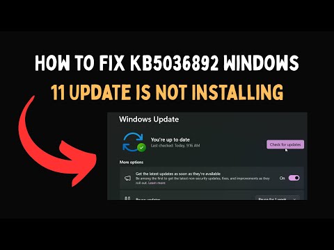 How to Fix KB5036892 Windows 11 Update is Not Installing