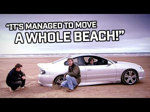 Muscle Car Showdown on a Beach! | Top Gear Classic