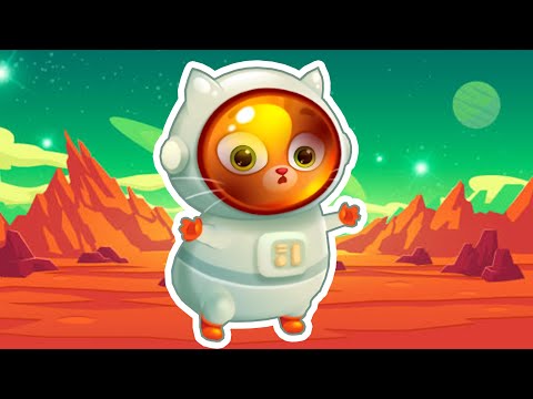 Суровый КОТИК БУБУ 2. №1. Бубу на Марсе Мультик ИГРА про котят на Хвостик ТВ