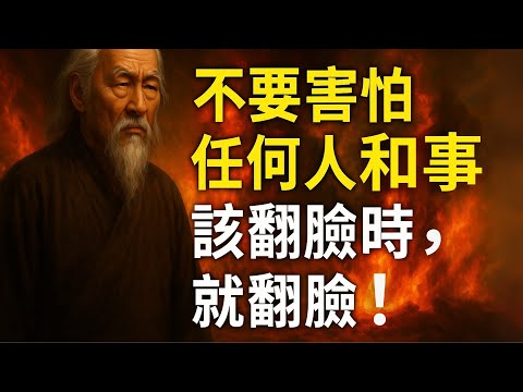 不要害怕任何人和事,該翻臉時就翻臉 | 智慧之海 | 智慧 人生 哲學