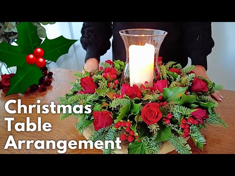 How To Make The Perfect Christmas Centerpiece #christmas #tutorial #floral