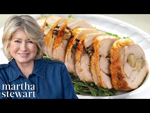 Martha Stewart Shows How to Make Stuffed Turkey Breast | Martha Stewart