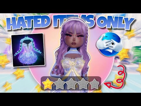 ONLY Using The *MOST HATED* Items In Dress To Impress!! (Wheel Picks For Me?!?)