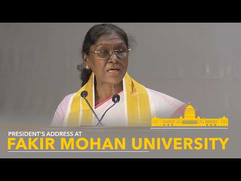 President Murmu addressed the convocation ceremony of Fakir Mohan University at Balasore, Odisha