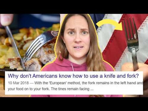 Americans hold a fork WRONG (according to Europeans). here's the reason.