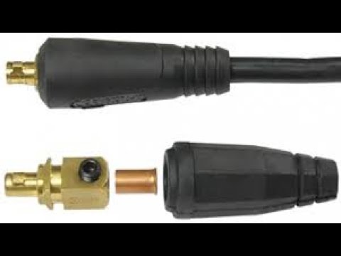 Правильная установка сварочного байонетного разъема (байонета) на кабель