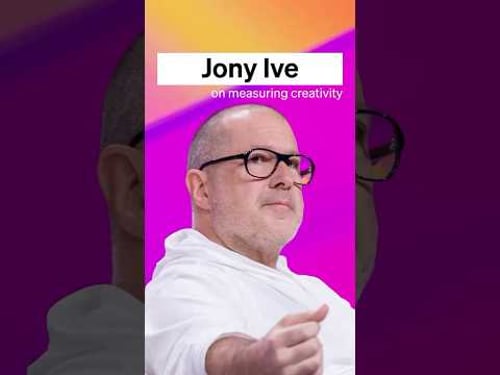 Jony Ive on measuring creative work.