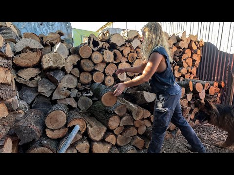 Relaxing Farm Days - Firewood Prep