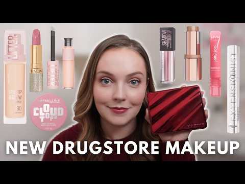 TRYING NEW DRUGSTORE MAKEUP | Maybelline, L’Oreal, Revlon & More!