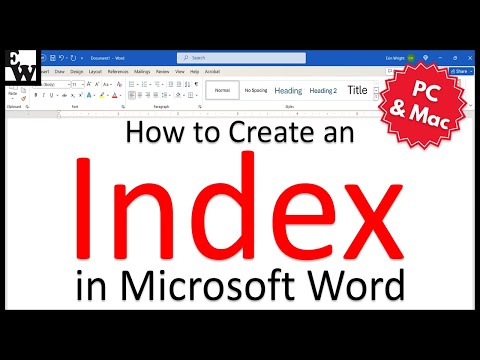 How to Create an Index in Microsoft Word (PC & Mac)