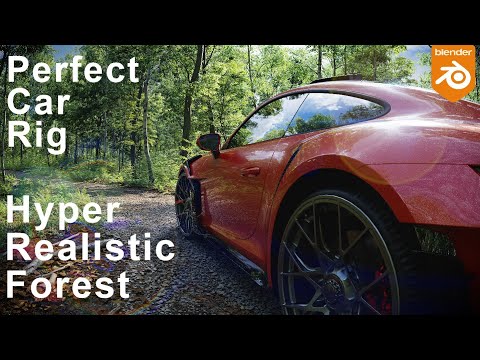 Blender Hyper-Realistic Forest Tutorial – Part 4: Car Rigging & Animation with Rig-A-Car Add-On