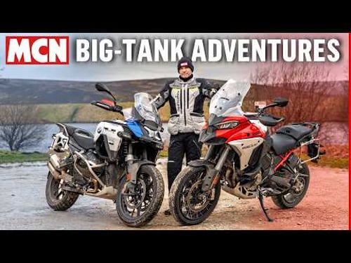 BMW R1300 GS Adventure v Ducati Multistrada V4 Rally | Ultimate big-tank adventure battle | MCN