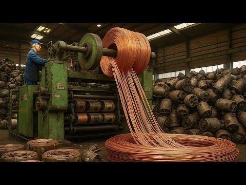 Making 99.9% Pure Electric Wires From Discovery of Copper From AC Compressor *