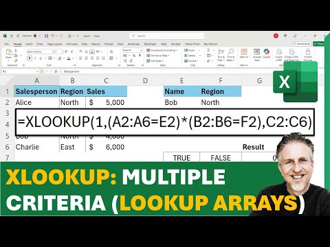 Excel XLOOKUP with Multiple Criteria - Multiple Lookup Arrays (Multiple Columns)