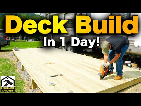 How to Build a Deck | Cheap, FAST, EASY and Floating!