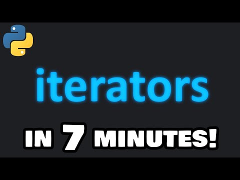 Learn Python iterators in 7 minutes! ➡️