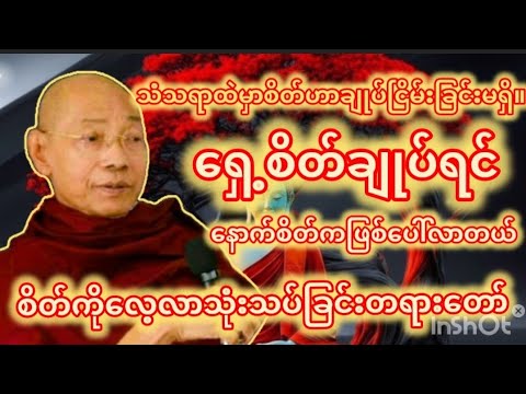 စိတ်ကိုလေ့လာသုံးသပ်ခြင်းတရားတော်#ပါချုပ်ဆရာတော်#healingmindmyanmar
