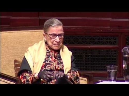 2015 Tanner Lecture on Human Values: A Conversation with Ruth Bader Ginsburg