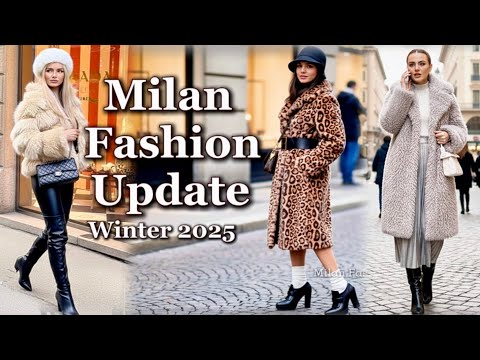 Milan Holiday’s Winter Street Style Fashion 2025 • Milanese Christmas Season Street Outfit