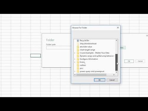 List all the Files in a folder and Subfolders using Power Query