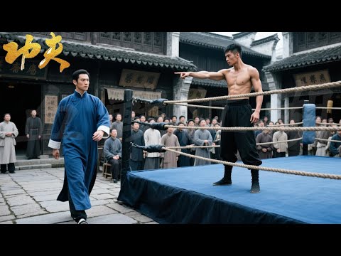 A bully arrogantly challenges in the ring, but a kung fu kid steps up and demolishes him in seconds!