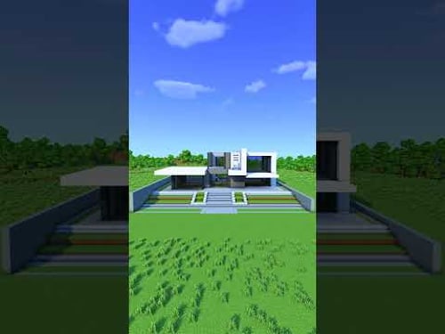 Minecraft Ultimate Starter Modern House Build #minecraft #minecraftbuilding