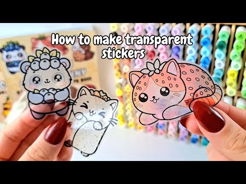 How to Make Colorful Transparent Stickers at Home with Ohuhu Markers🌺