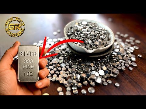 Silver Recovery from Watch Batteries | Watch Batteries Recycling | Silver Recovery