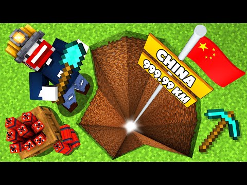 WIR SPRENGEN UNS NACH CHINA in Minecraft
