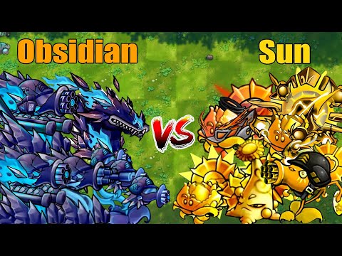 PVZ 1 Fusion 2.8 Challenge!! Team Obsidian VS Team Sun VS 300 Zombie Random - Who Will Win?