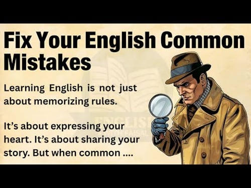 Fix Your English Common Mistakes 🔥 | Speak Correct & Confident English 💪 | Level 1 Beginners 🌟