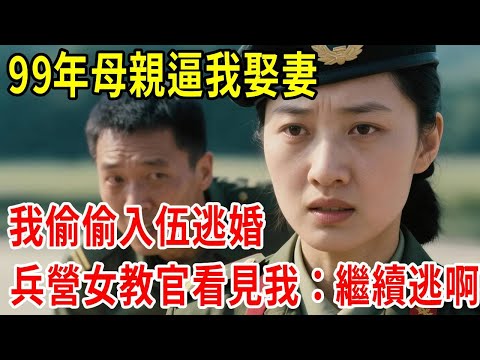 99年母親逼我娶妻,我偷偷入伍逃婚,兵營女教官看見我:繼續逃啊#原創#情感