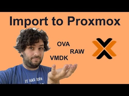 IMPORT a Virtual Machine Template (OVA, VMDK, RAW, ...) into Proxmox!