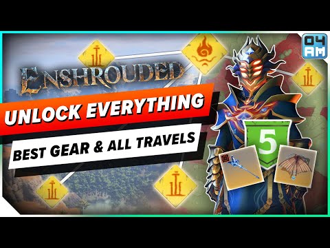 Enshrouded UNLOCK EVERYTHING Early - BEST Gear, Glider & All Quick Travel Full Guide