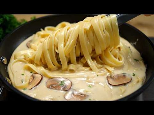 I Make this Pasta with Mushroom 3 Times a Week! Fettuccine RecipeEasy Dinner # 356