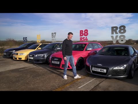 Audi S5 vs RS4 & R8 Legends – Ultimate Drag Race Showdown! Part 1