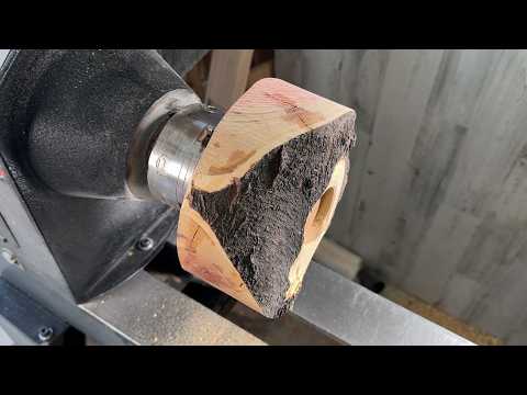 Woodturning - Live Edge Redwood Bowl