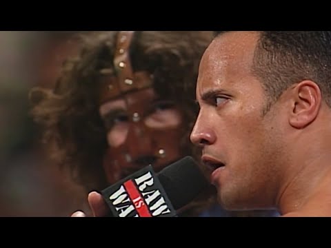 The Rock & Mankind Vs The Dudley Boyz Part 1 - RAW IS WAR!