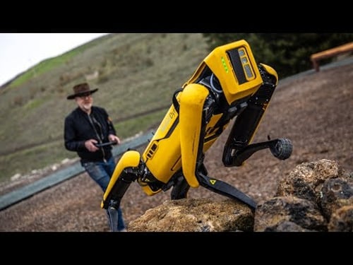 Adam Savage Tests Boston Dynamics' Spot Robot!