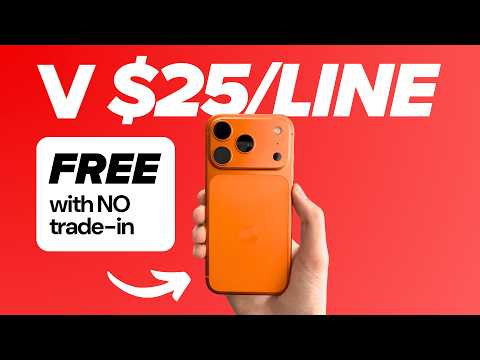 Verizon $25/Line + 4 FREE iPhone 17 Pro Deal - Worth it? (NO Trade-In Required)