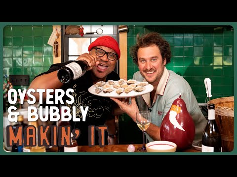 Brad & André Mack Oysters & Champagne! | New Years Eve Makin' It! | Brad Leone